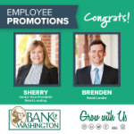 Employee Promotions - Congrats Sherry and Brenden